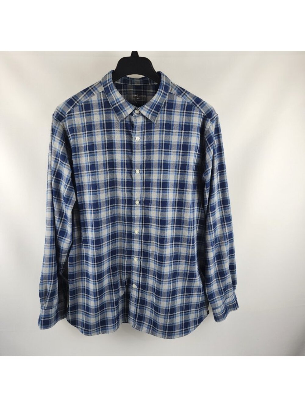 Vineyard Vines Shirt Men XL Multi Performance Brushed Tech Twill Jethro Plaid